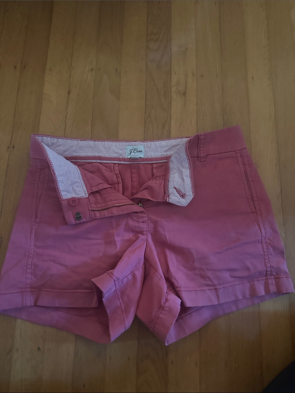 J. Crew Coral Pink Cotton Chino Shorts